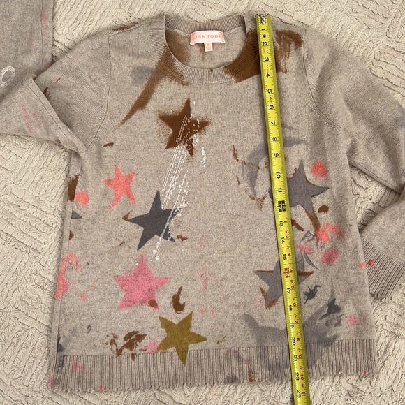 Lisa Todd Super Nova Sweater In Birch, 100% cashmere sweater, Size Medium, EUC - Picture 16 of 16